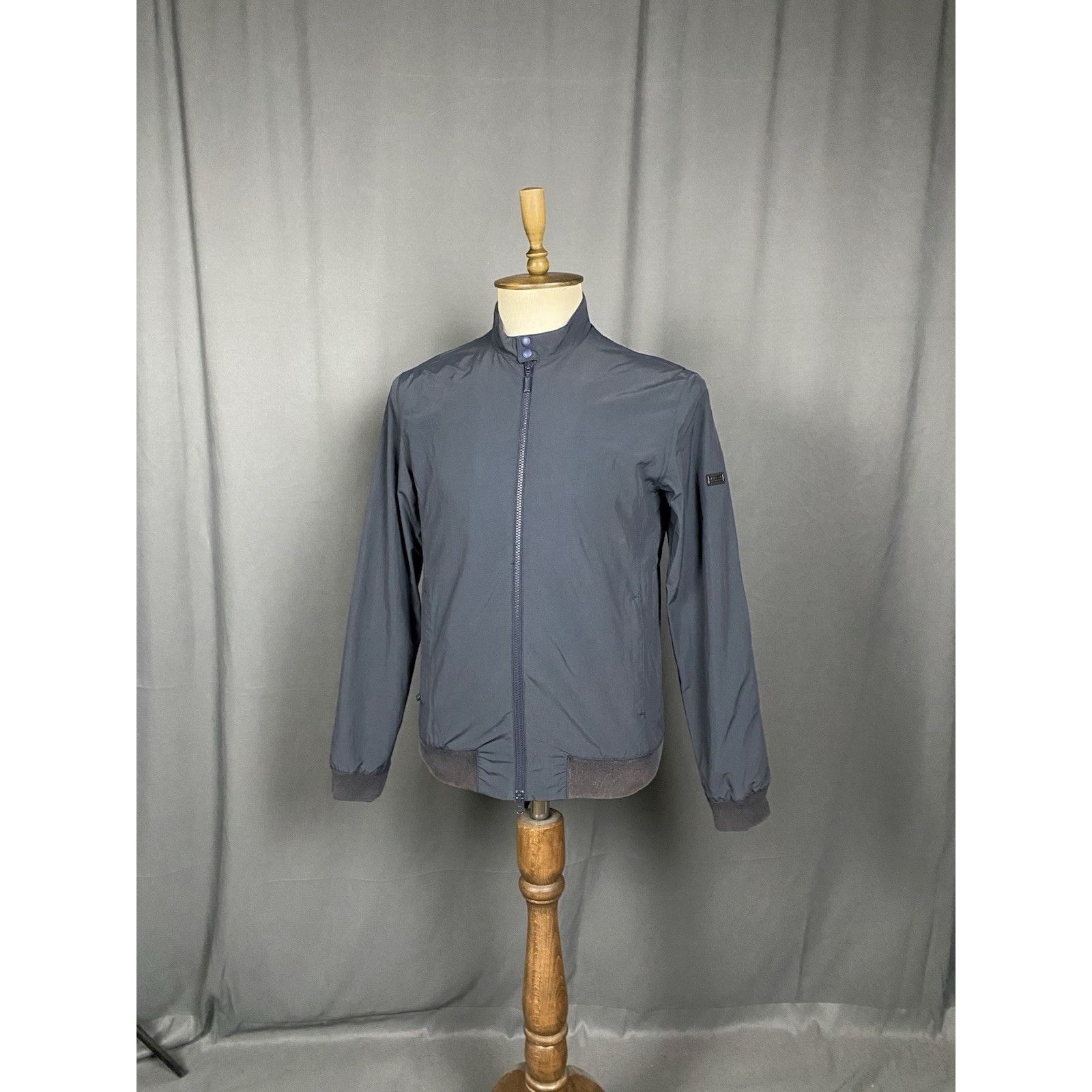 Barbour Barbour Int. Runnel Men's Blue High Neck Bomber Jacket Size Size US S / EU 44-46 / 1 - 3 Thumbnail