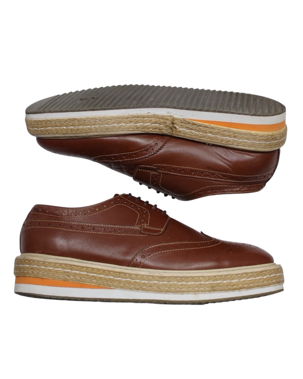 Designer × Japanese Brand 2000S LAST SCENE HOMMAGE PLATFORM LUG BROGUES Size US 8 / EU 41 - 7 Thumbnail