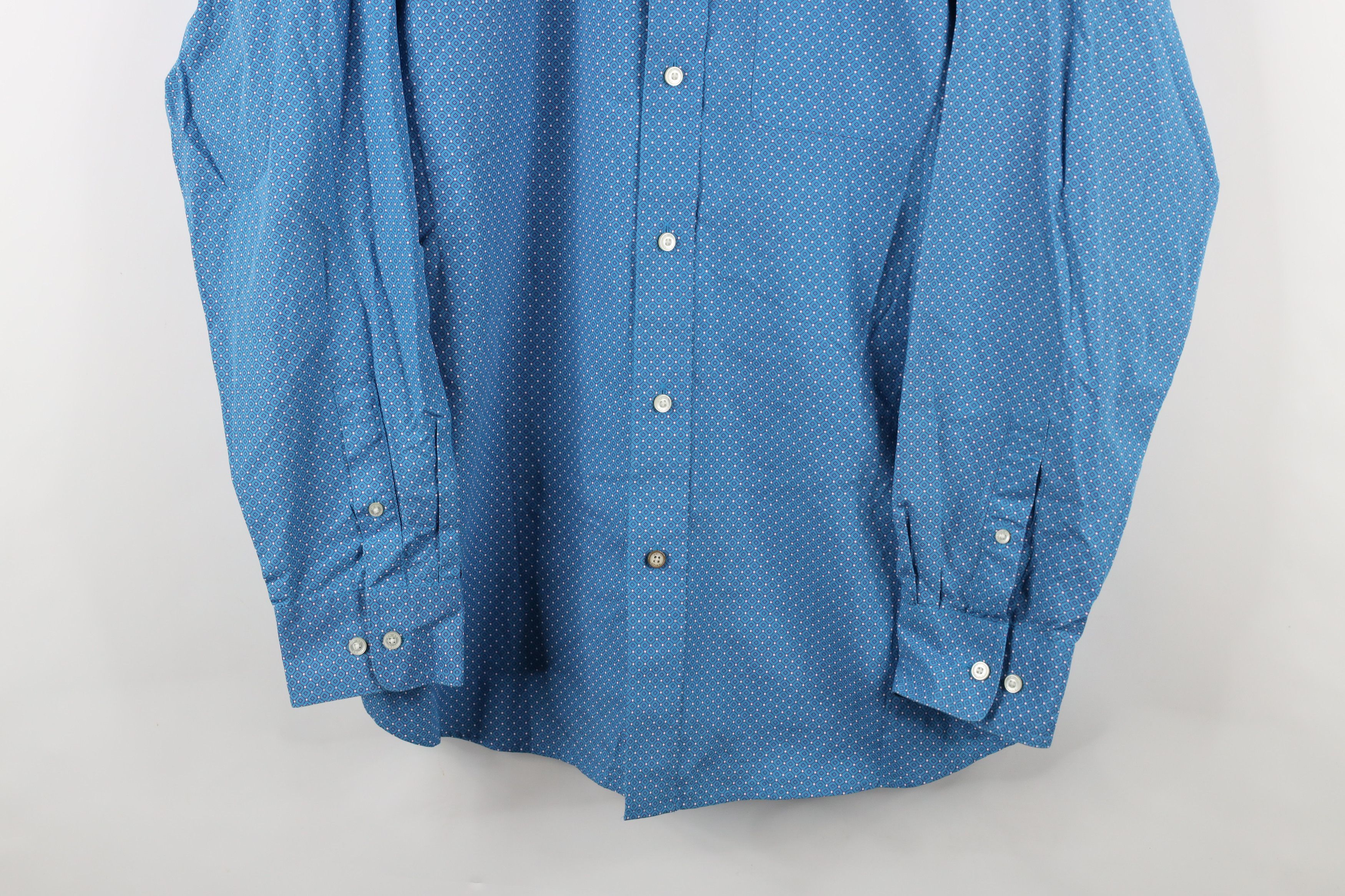 Ariat × Vintage Ariat Geometric Collared Workwear Button Down Shirt Blue Size US L / EU 52-54 / 3 - 3 Thumbnail