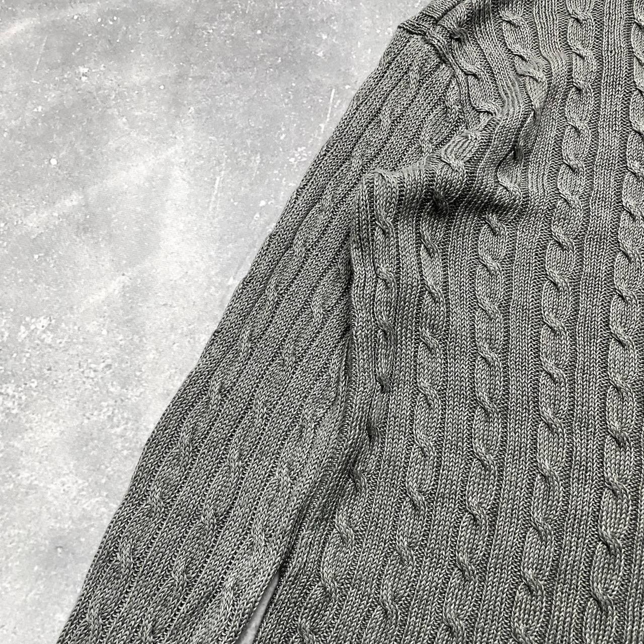 Ralph Lauren Vintage 2000s Ralph Lauren V-Neck Cable Knit Sweater Women’s Size L / US 10 / IT 46 - 17 Thumbnail