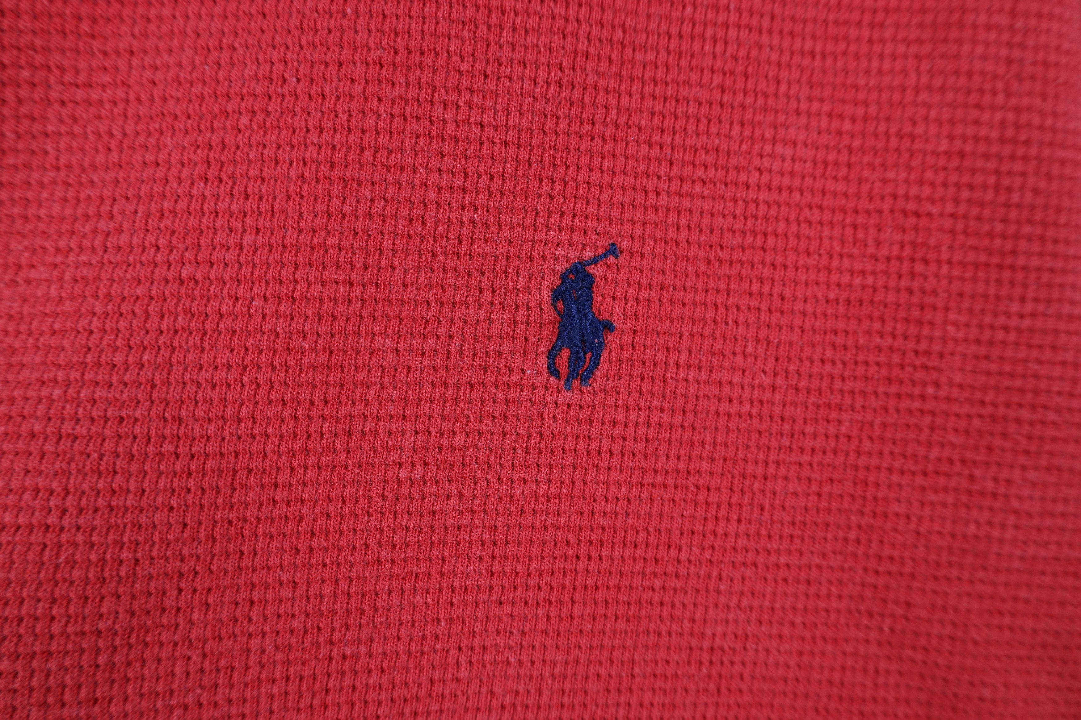 Ralph Lauren Vintage Ralph Lauren Thermal Waffle Knit Long Sleeve T-Shirt Size US L / EU 52-54 / 3 - 4 Thumbnail