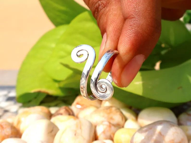 Handmade Spiral Ring, Handmade Sterling Silver Ring, Adjustable Ring, Size ONE SIZE - 4 Thumbnail