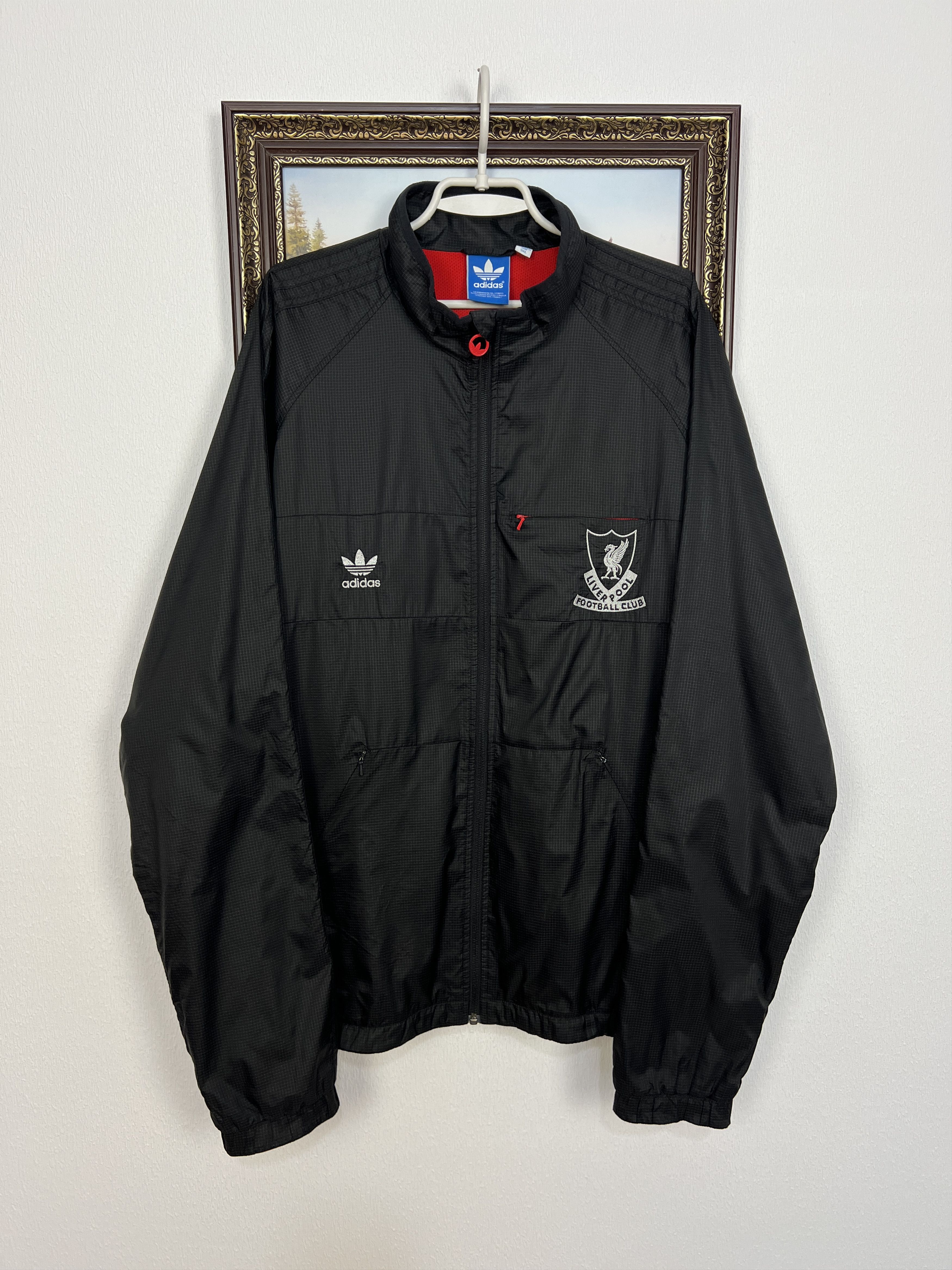Adidas Vintage Originals Liverpool Football Jacket Soccer Track Top Size US XXL / EU 58 / 5 - 1 Thumbnail
