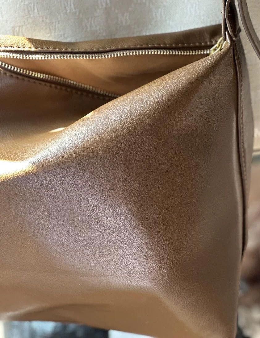Leather Brown Faux Leather Messenger Bag Size ONE SIZE - 6 Thumbnail