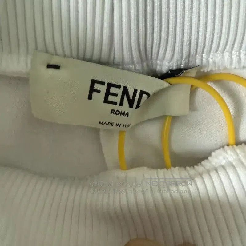 Fendi Fendi White Cotton Casual Women's Pants . Size 28" / US 6 / IT 42 - 3 Thumbnail