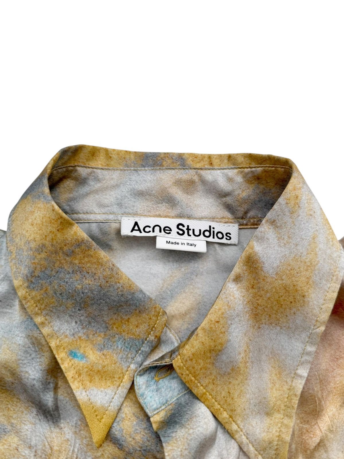 Acne Studios Silky Viscose Printed Abstract Shirt Size US S / EU 44-46 / 1 - 5 Thumbnail