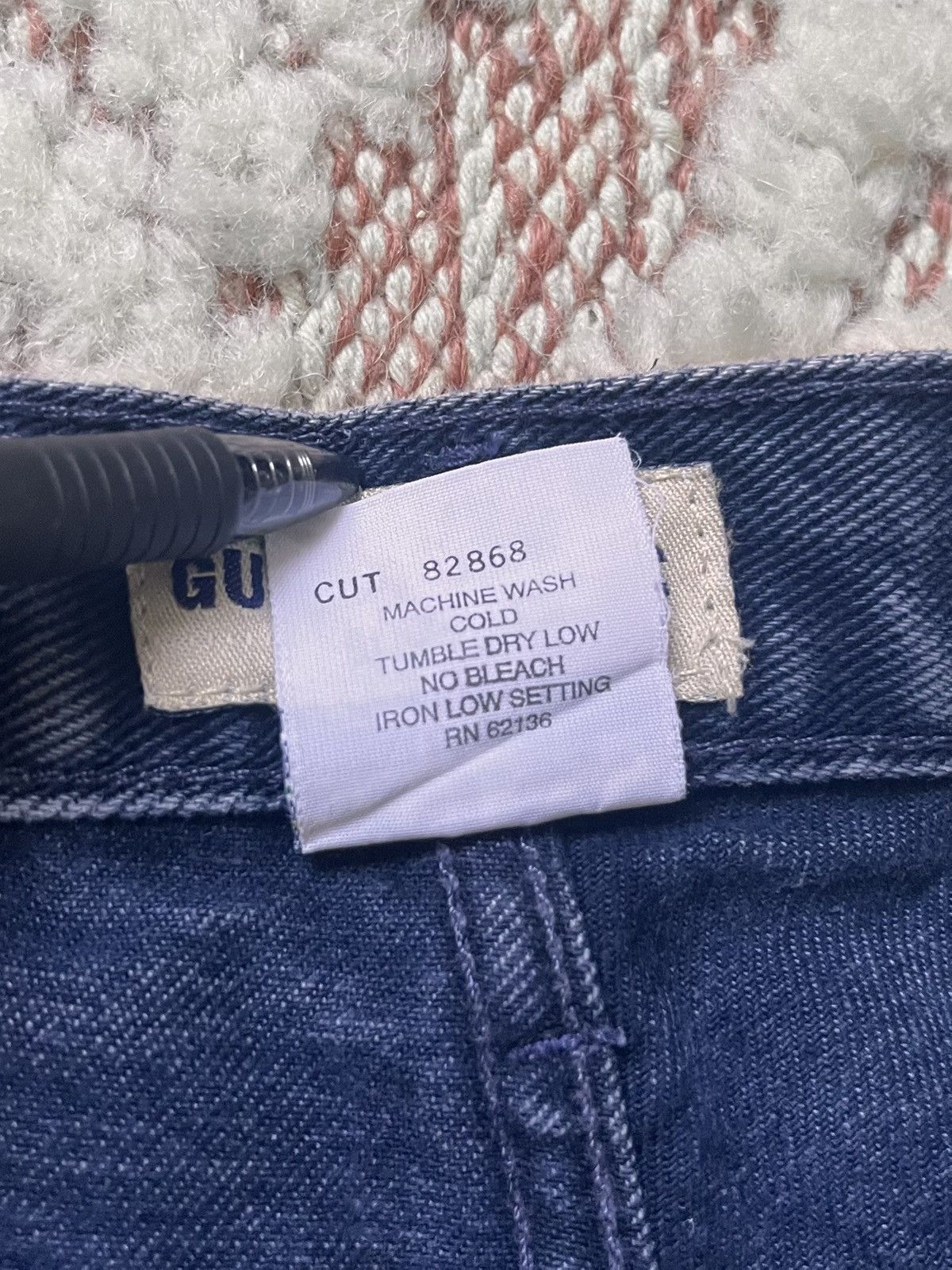 Guess × Vintage Vintage 90s GUESS USA Jeans W33 L30 - Made in USA - Size US 33 - 5 Thumbnail