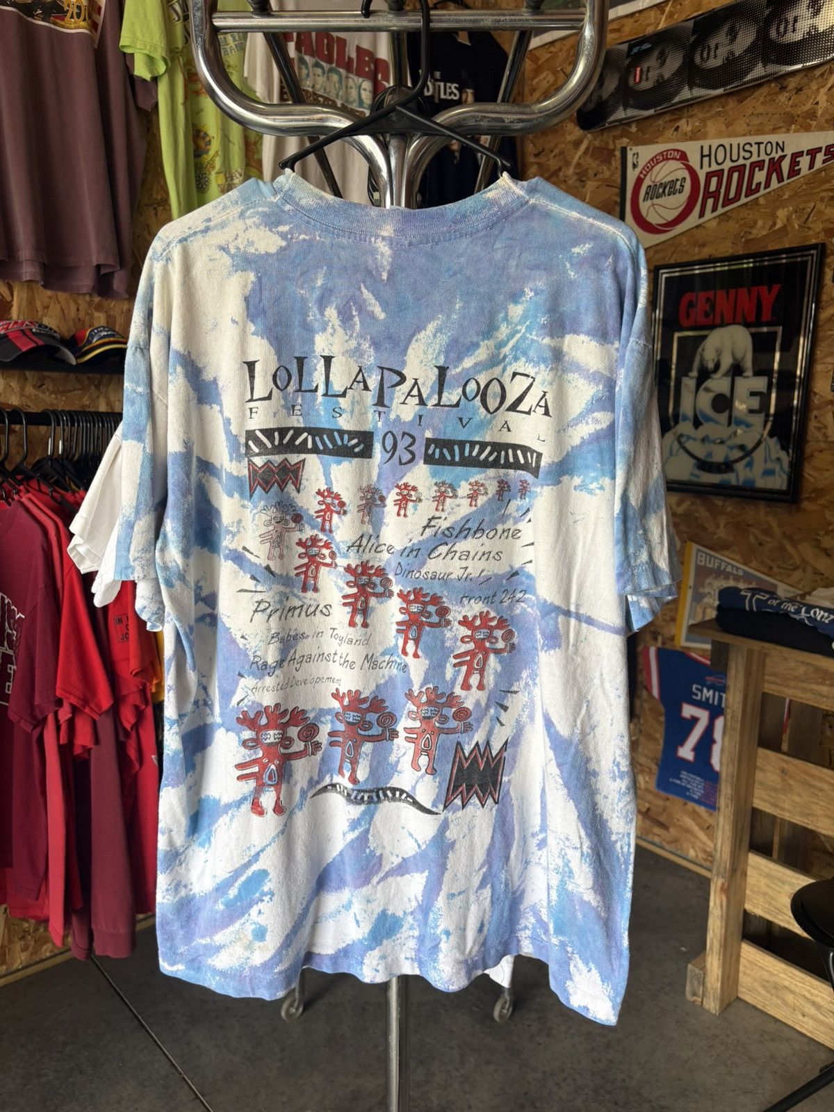 Band Tees 1993 Lollapalooza Tie Dye T-Shirt Size US XL / EU 56 / 4 - 2 Thumbnail