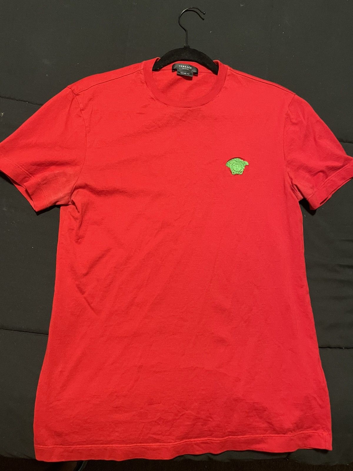 Red versace short sleeve