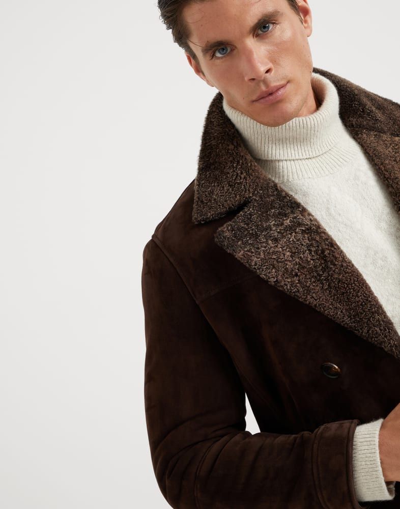 Brunello Cucinelli o1w1db10825 Fur Jacket in Brown Size US M / EU 48-50 / 2 - 2 Thumbnail