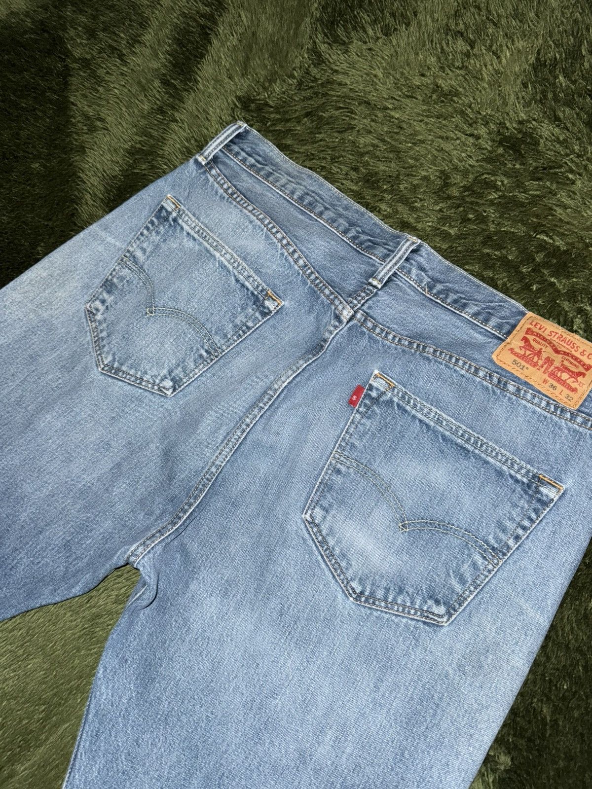 Levi's [W36/L32] Levi’s 501 Blank Tab Vintage Washed Denim Pants Size US 36 / EU 52 - 8 Thumbnail