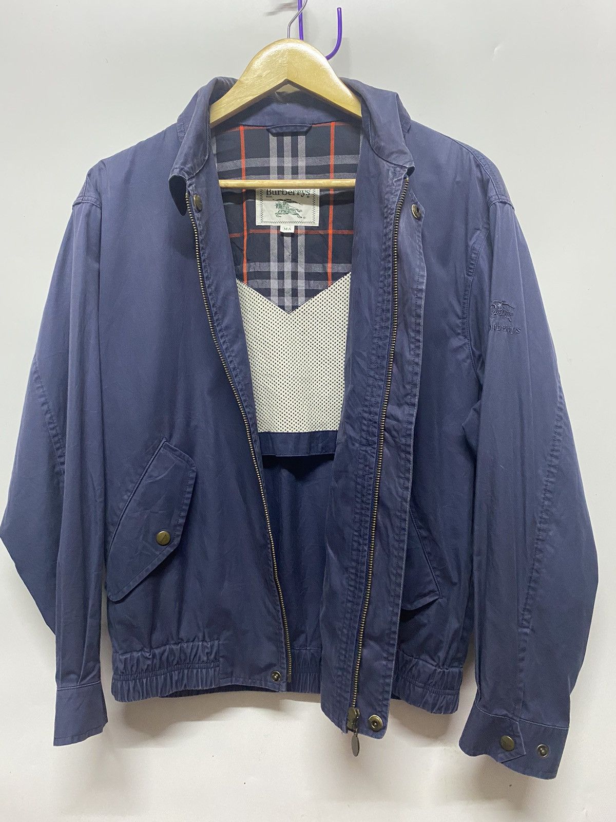 Burberry Vintage Burberry Full Zip Light Jacket Size US M / EU 48-50 / 2 - 7 Thumbnail