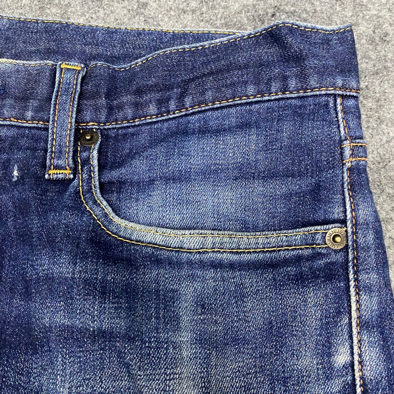 Uniqlo 💥Best Offer💥Vintage Uniqlo Jeans Distressed Denim Size US 33 - 9 Thumbnail