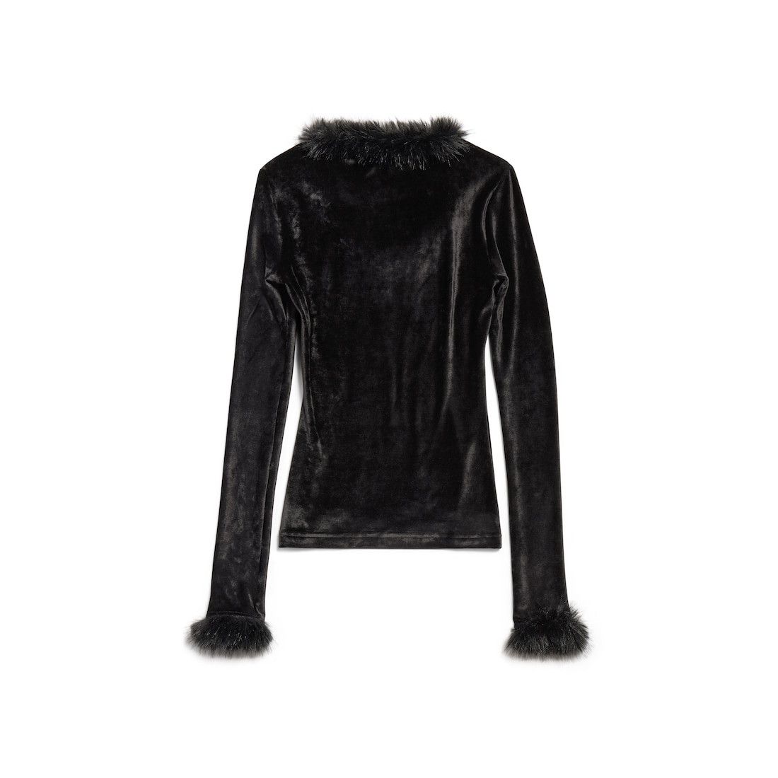 Balenciaga o1srvl11e0426 Stretch Top in Black Size M / US 6-8 / IT 42-44 - 6 Thumbnail