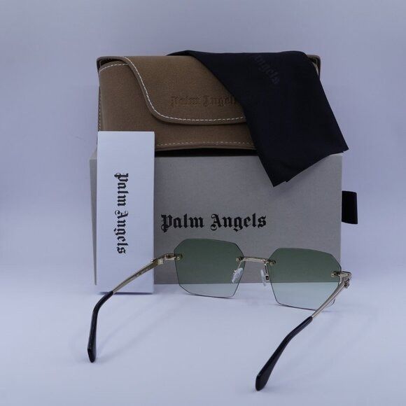 Palm Angels Palm Angels PERI10G QUARTZ 7654 Sunglasses Gold Geometric Size ONE SIZE - 11 Thumbnail