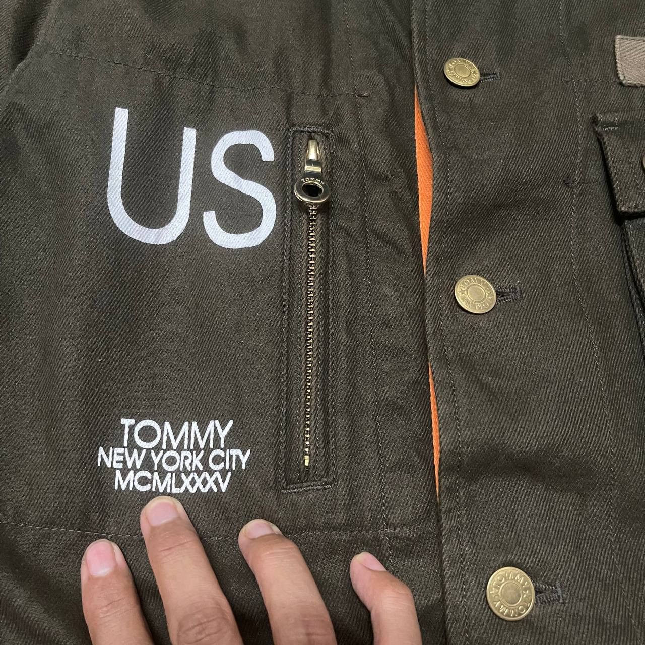 Tommy Hilfiger Vintage Tommy Signature Multi Pocket Jacket Size US L / EU 52-54 / 3 - 6 Thumbnail