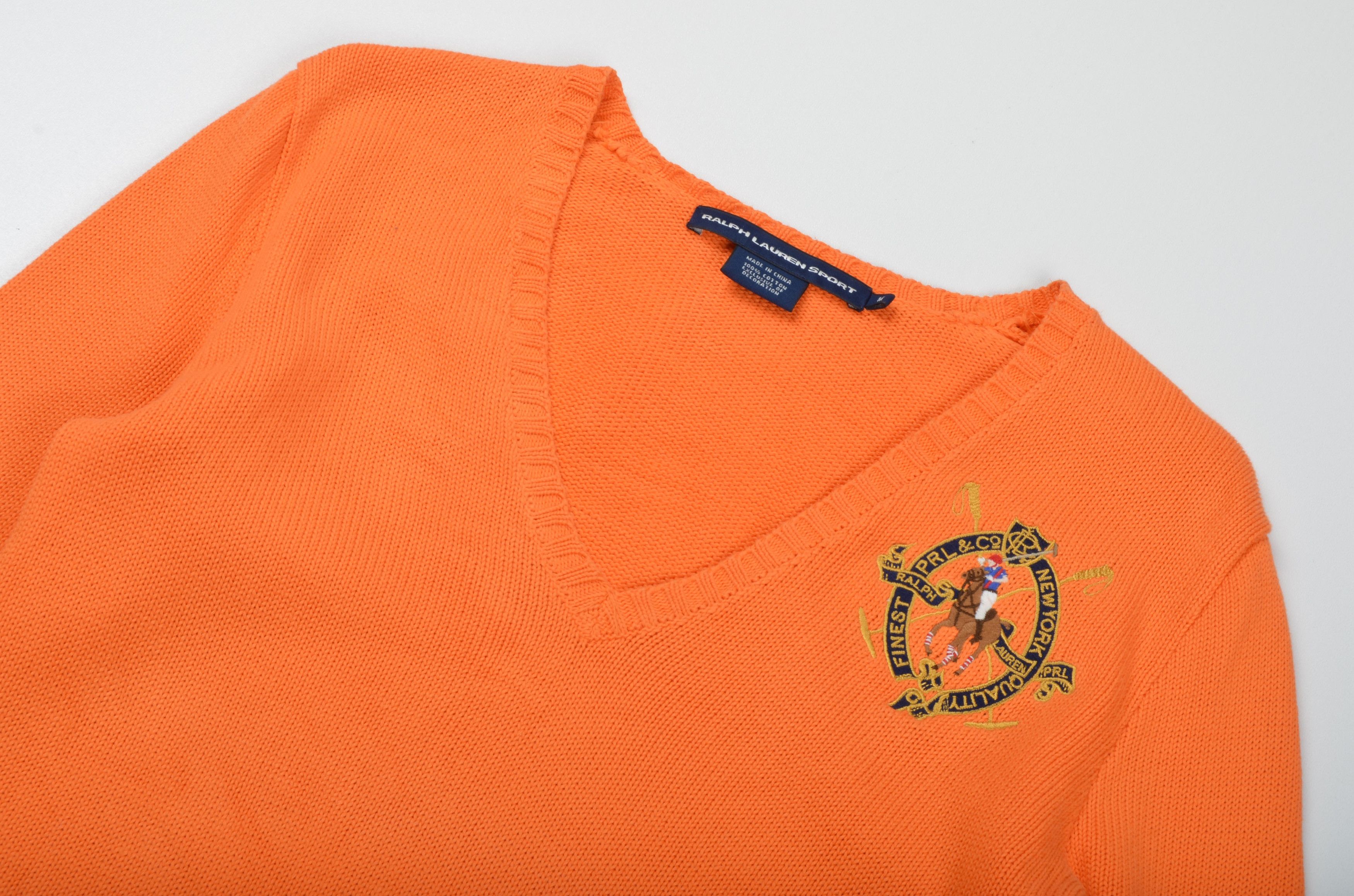 Ralph Lauren Vintage Ralph Lauren Sport Cotton Knitted Big Logo Sweater Size M / US 6-8 / IT 42-44 - 4 Thumbnail