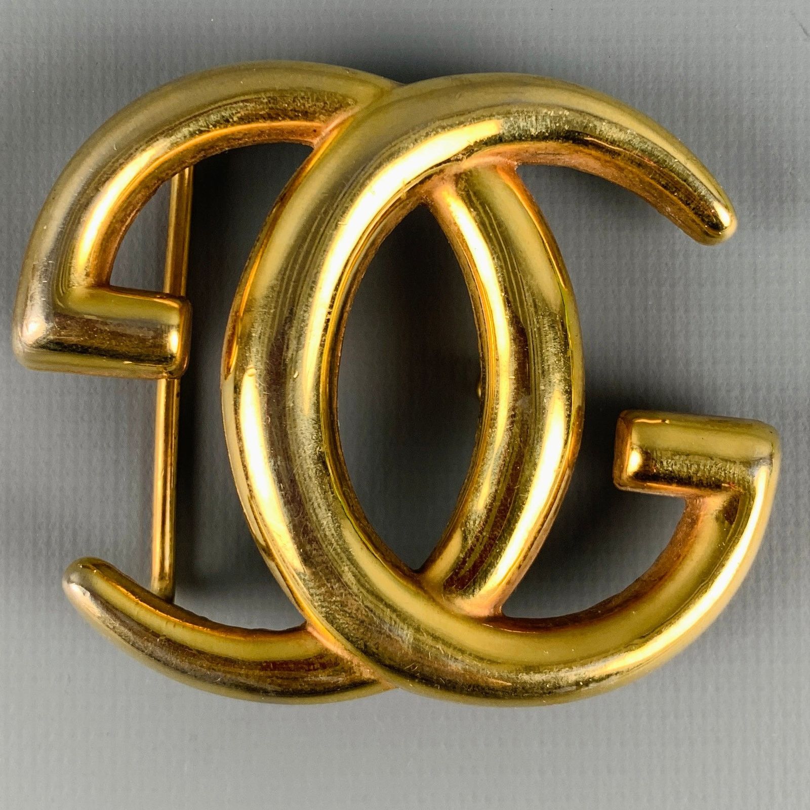 Gucci GUCCI Size L Metal GG Monogram Belt Buckle Size ONE SIZE - 1 Thumbnail