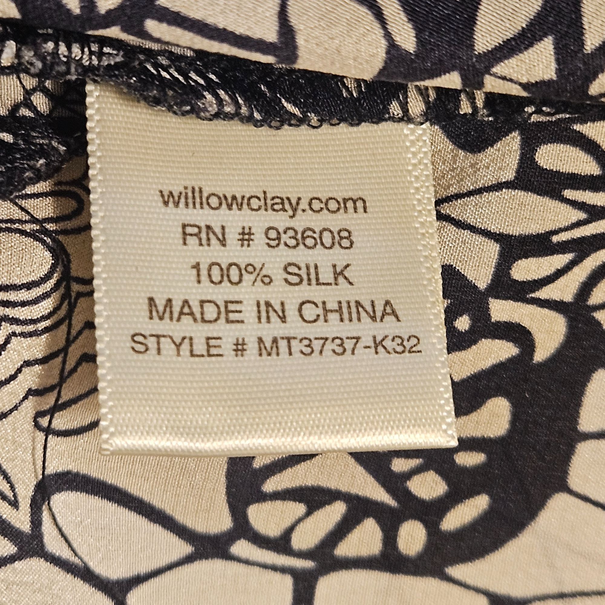Other Willow and Clay Black Ivory Silk Top Small Whimsygoth Boho C Size S / US 4 / IT 40 - 10 Thumbnail