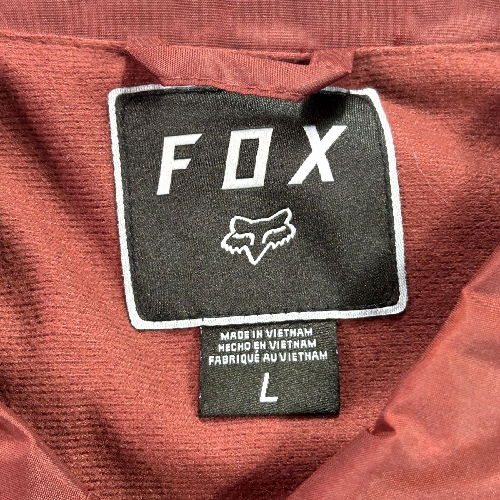 Coach Fox Jacket Mens L Red Coach Snap Front Nylon Lined Windbreaker Moto Size US L / EU 52-54 / 3 - 4 Thumbnail