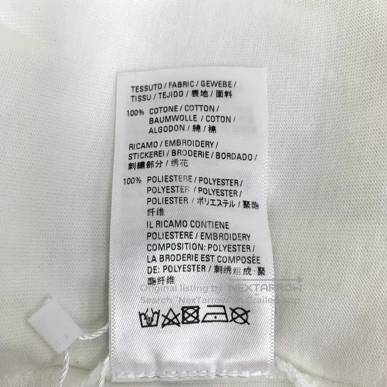 Balenciaga Balenciaga White Logo Letter Embroidered Cotton Round Neck Size US S / EU 44-46 / 1 - 7 Thumbnail
