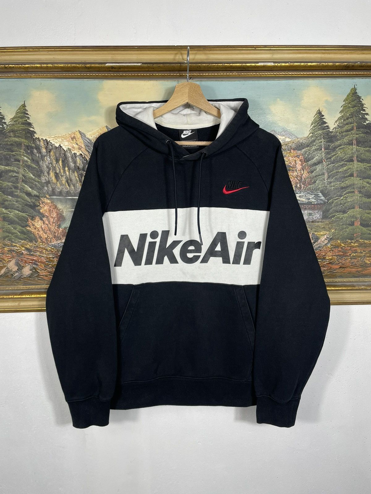 Nike × Vintage Nike Air Sweatshirt Loose Boxy Skate Drip Swag Hiphop Rap Size US M / EU 48-50 / 2 - 1 Thumbnail