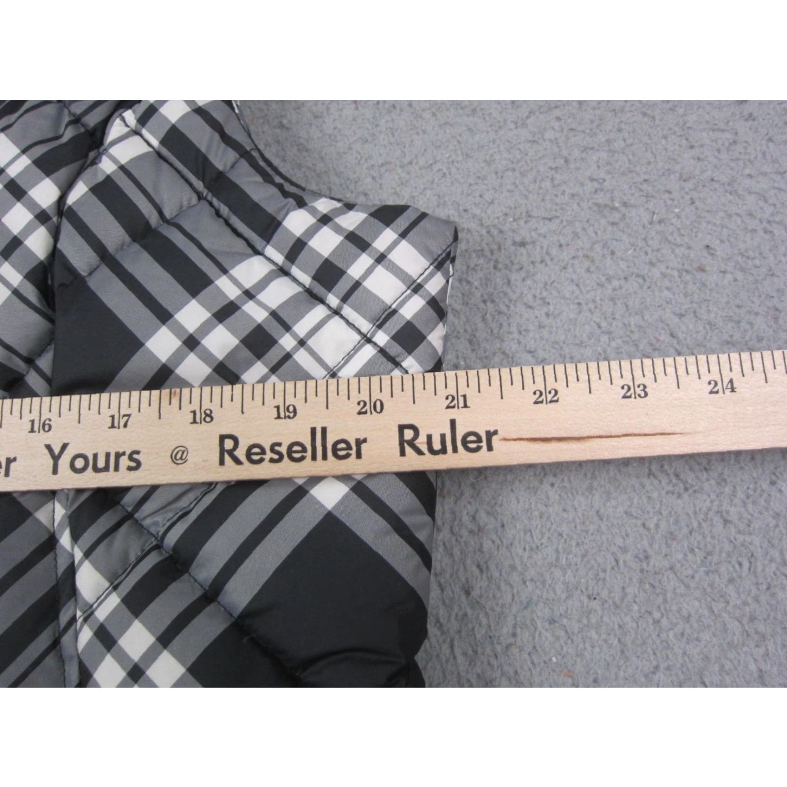 Eddie Bauer VINTAGE Eddie Bauer Puffer Vest Womens L Black Plaid Goose Down 700 Fill Power Size L / US 10 / IT 46 - 7 Thumbnail