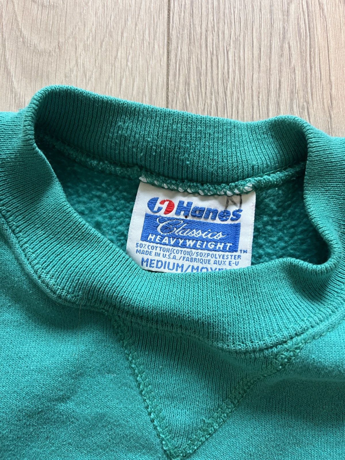 Vintage Vintage Hanes Blank Crewneck Sweatshirt 80s 90s Made In USA Size US M / EU 48-50 / 2 - 1 Thumbnail