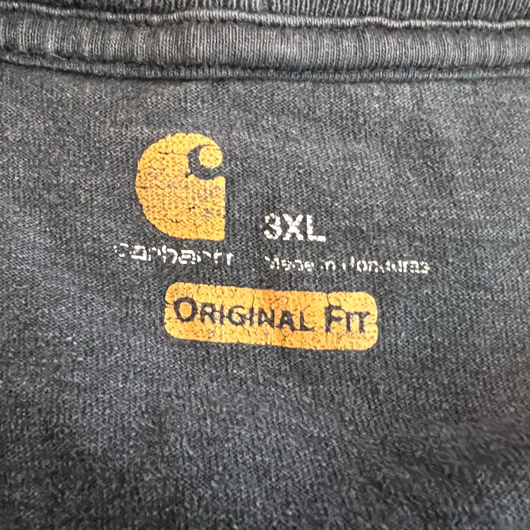 Carhartt VINTAGE Carhartt Pocket T-Shirt Big & Tall Mens 3XL Black Cotton Short Sleeve Size US XXL / EU 58 / 5 - 4 Thumbnail