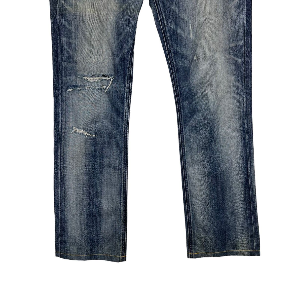 Burberry 🔥 BURBERRY BLACK LABEL DYED DISTRESSED DENIM JEANS Size US 33 - 4 Thumbnail