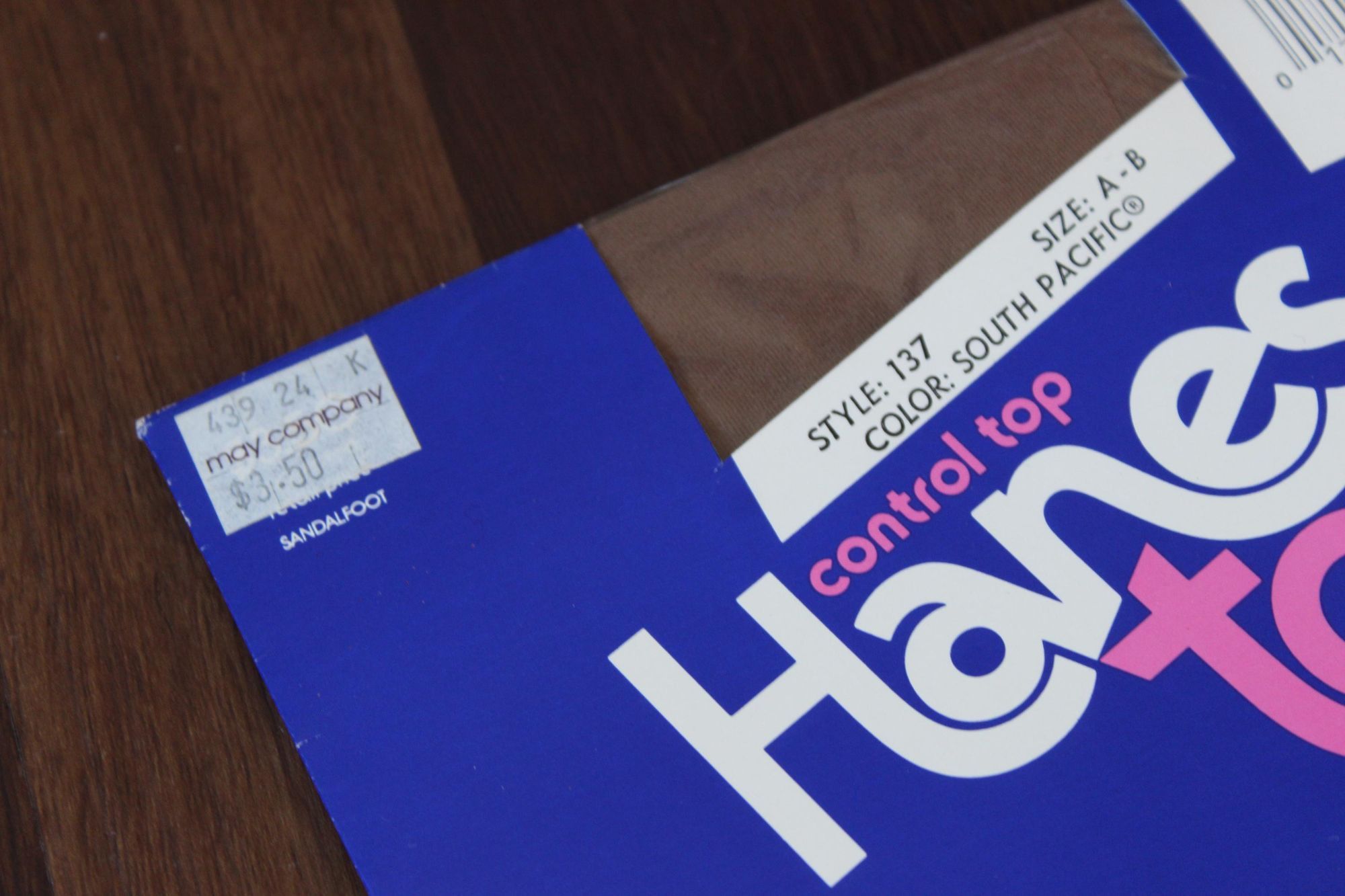 Hanes Vintage 1980s 1990s Pantyhose, New NOS Hanes Too, Control To Size ONE SIZE - 3 Thumbnail