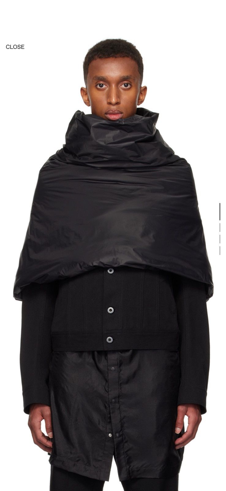 Rick Owens Rick Owens Porterville Cowl Scarf Size ONE SIZE - 1 Thumbnail