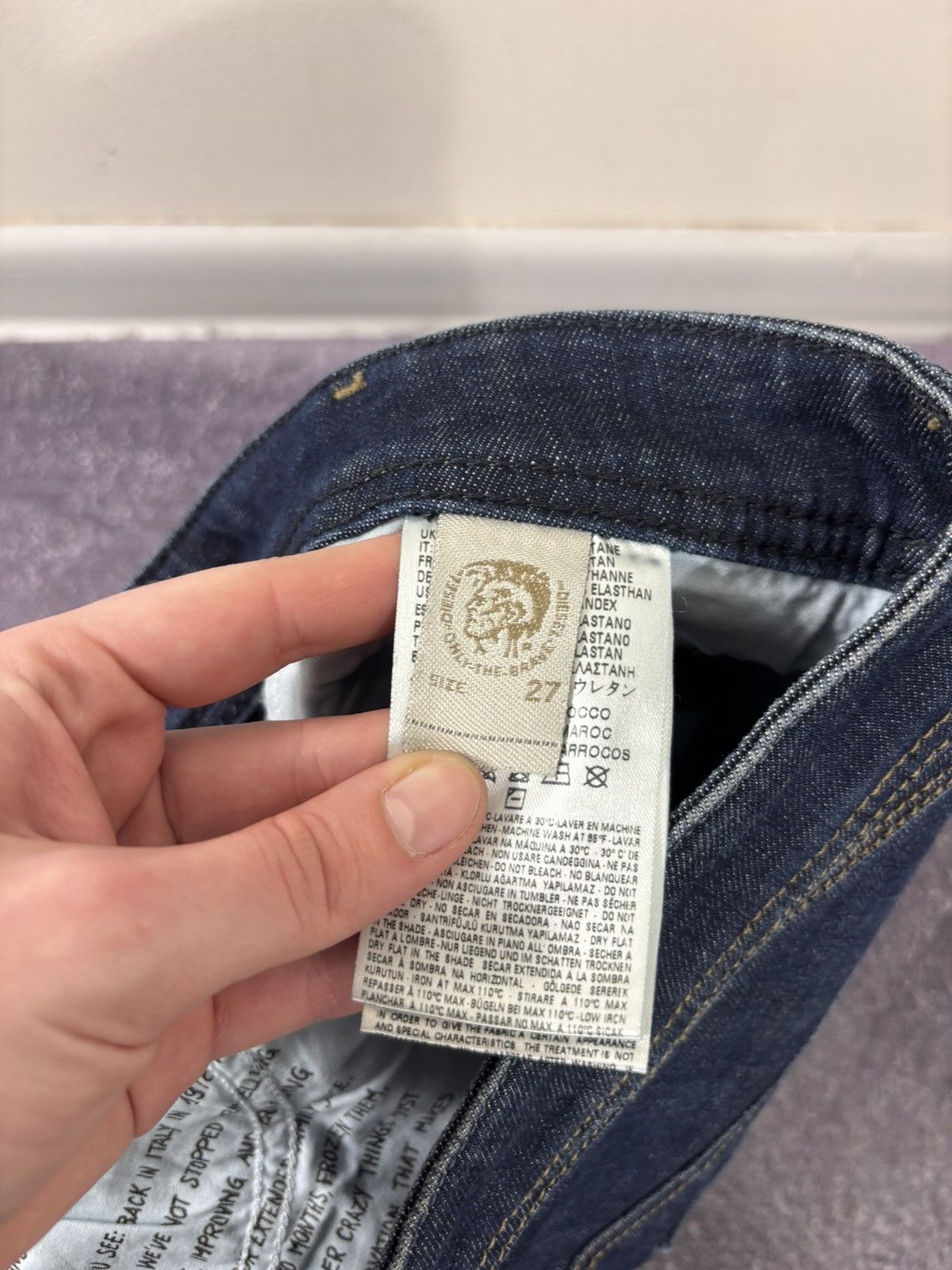 Diesel Diesel Iakop NWT Men’s Regular Slim Tapered Denim Jeans Size US 27 - 13 Thumbnail