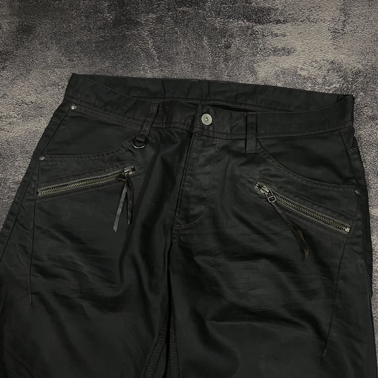 If Six Was Nine × Le Grande Bleu (L.G.B.) × Tornado Mart Hideaways Nicole Black Techwear Trousers Size US 36 / EU 52 - 3 Thumbnail