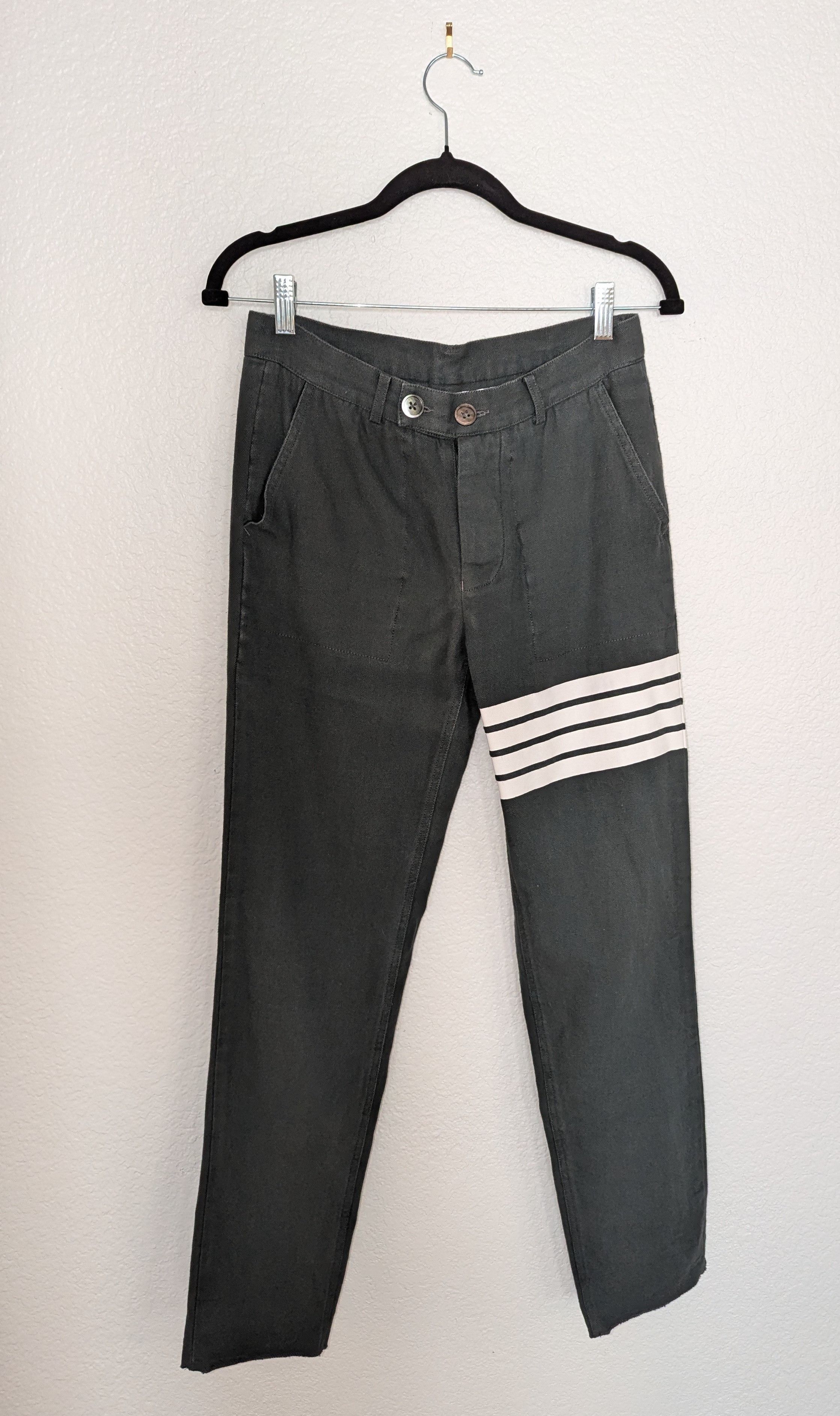 Thom Browne Thom Browne Men's Cotton Pants Size 1 29x30 4-bar Trousers Size US 30 / EU 46 - 2 Thumbnail