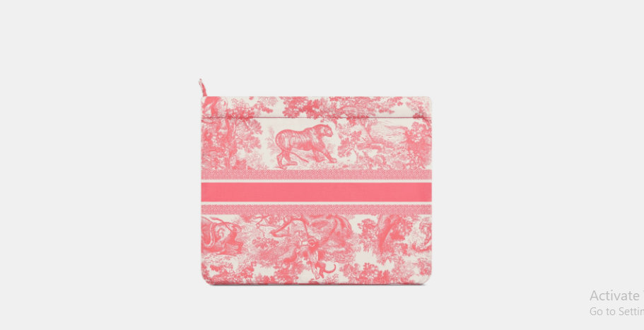 Dior o1w1db10525 S5440O Size : OS / Zipped Pouch in Candy Pink Size ONE SIZE - 3 Thumbnail