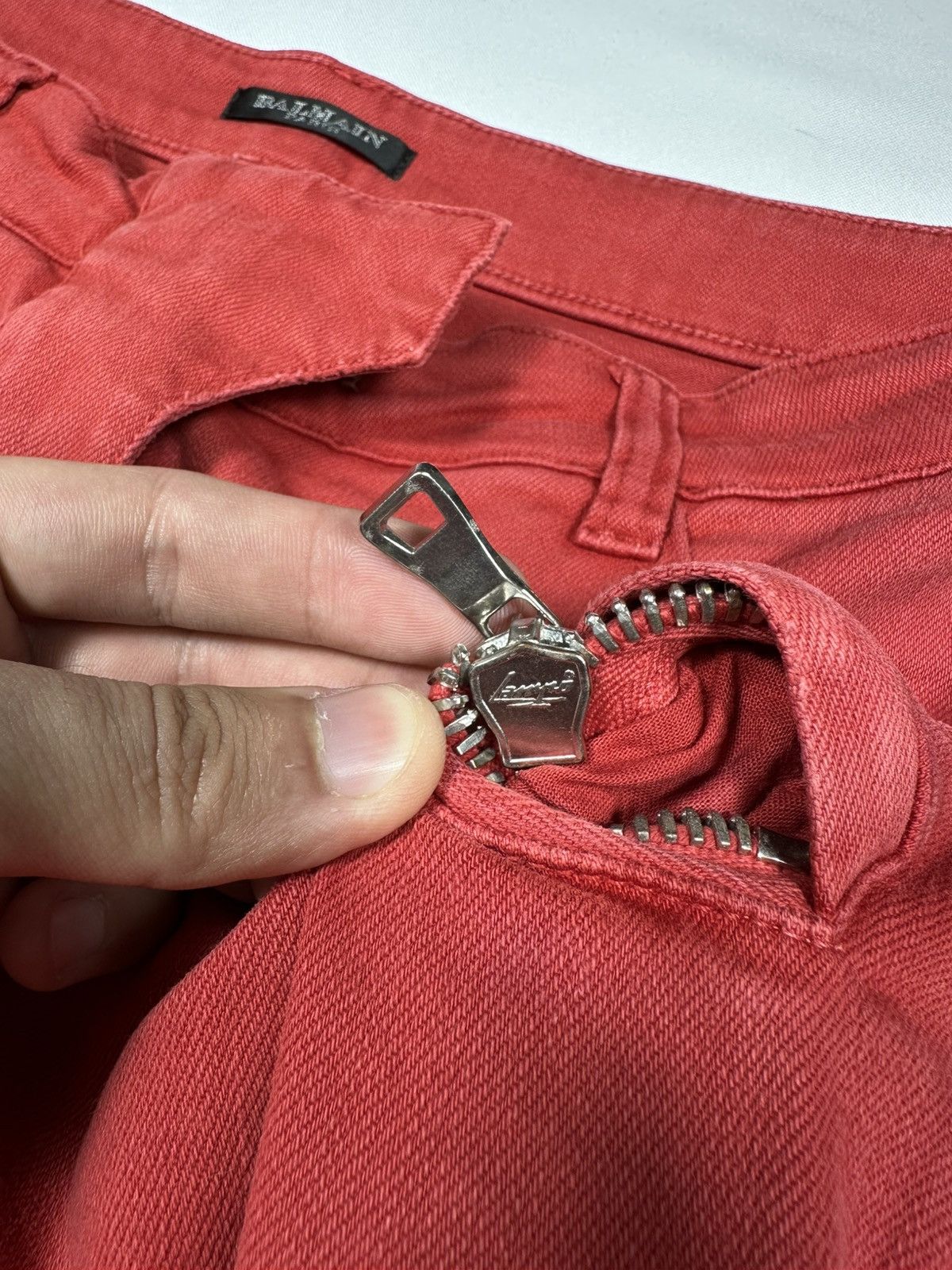 Balmain Balmain Paris Biker Jeans Pants Denim Low Rise Skinny Zipper Size 26" / US 2 / IT 38 - 9 Thumbnail