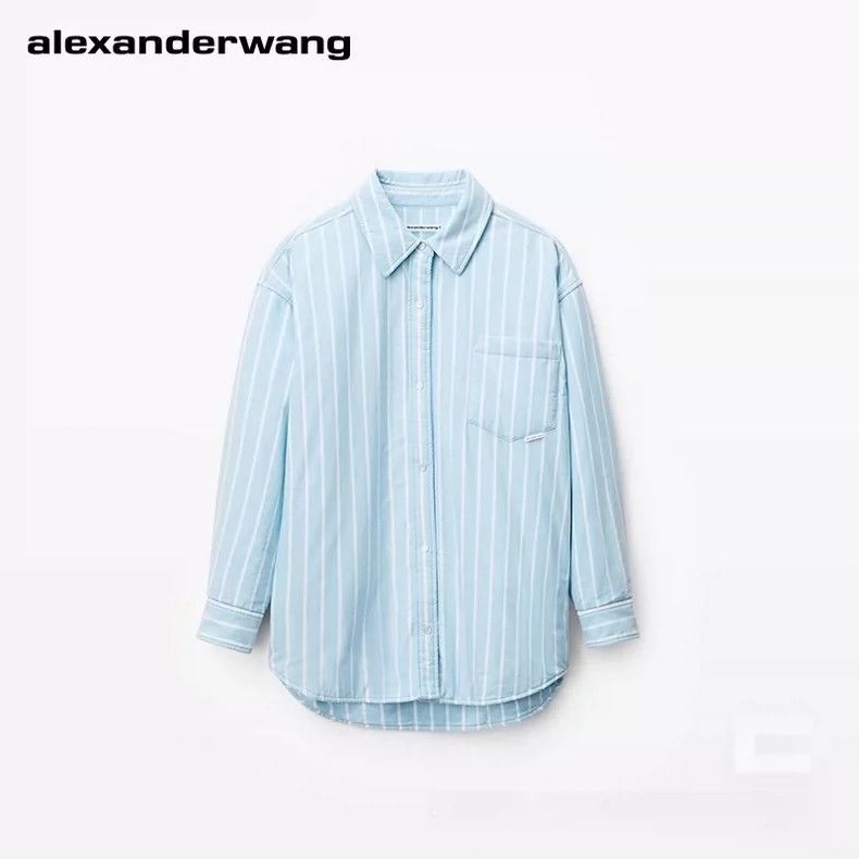 Alexander Wang Alexander Wang Striped Cotton Shirt- Size S / US 4 / IT 40 - 4 Thumbnail