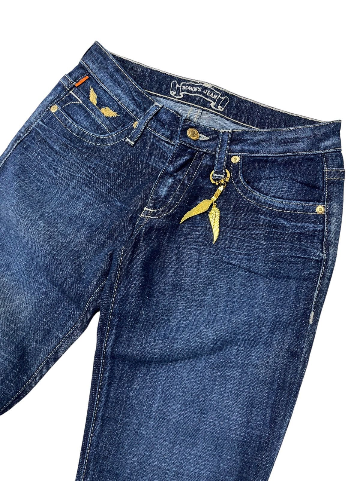 Robins Jeans Vintage y2k Robin’s Jean Low Rise Embroidered Jeans Size 26 Size 26" / US 2 / IT 38 - 3 Thumbnail