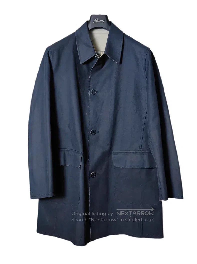 Brioni Brioni Leather-collared double-faced trench coat Size US M / EU 48-50 / 2 - 2 Thumbnail