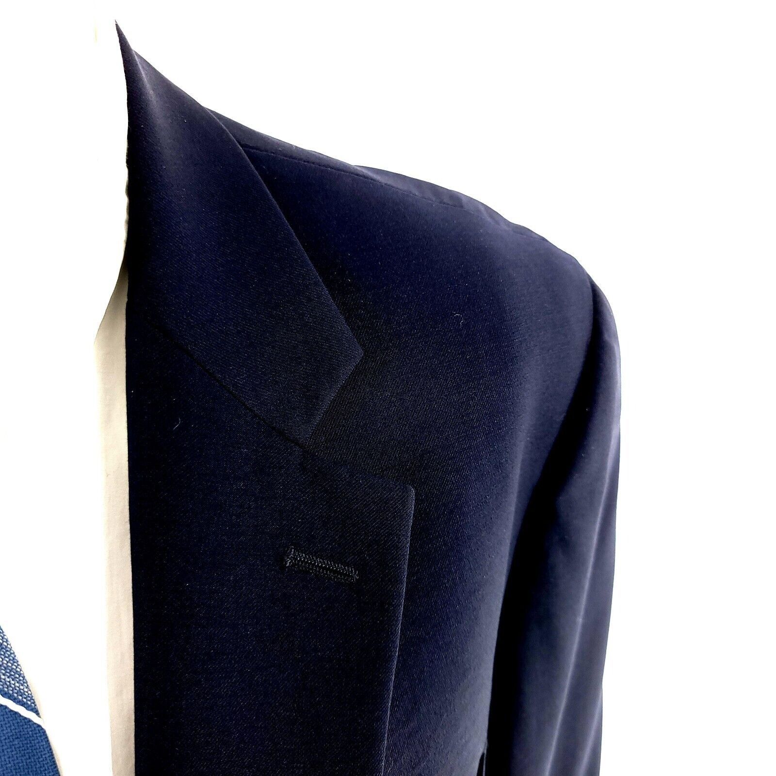 Lauren Ralph Lauren Lauren Ralph Lauren Wool 2 Gold Button Blazer 44R Blue Size 44R - 2 Thumbnail