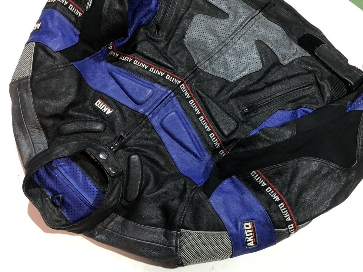 Ferrari × Honda × Yamaha Akito Motorcycle Moto Leather Jacket Racing Size US L / EU 52-54 / 3 - 8 Thumbnail