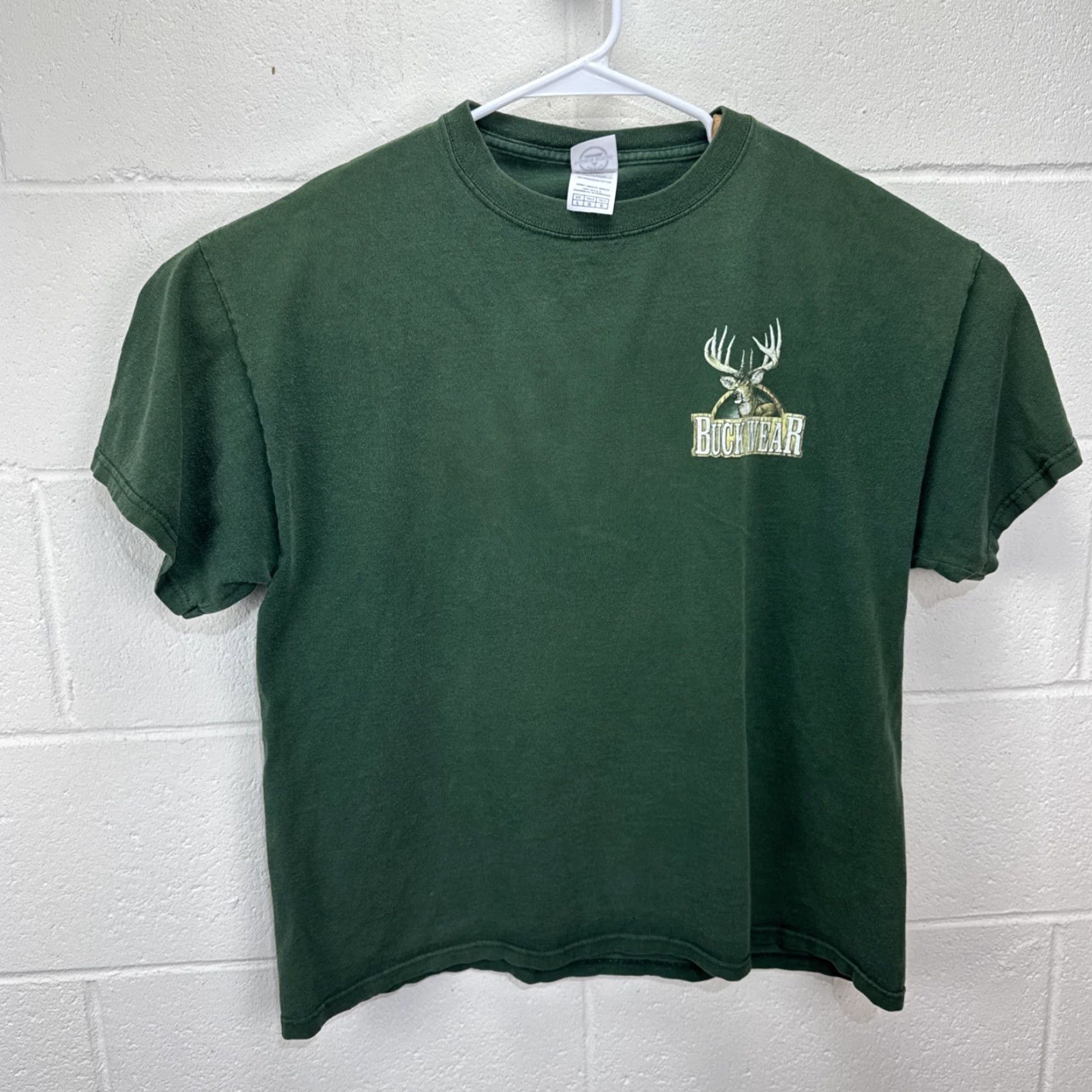Ikea VINTAGE Buck Wear T-Shirt Adult Large Hunting Deer Outdoors Green Y2K Mens Size US L / EU 52-54 / 3 - 2 Thumbnail