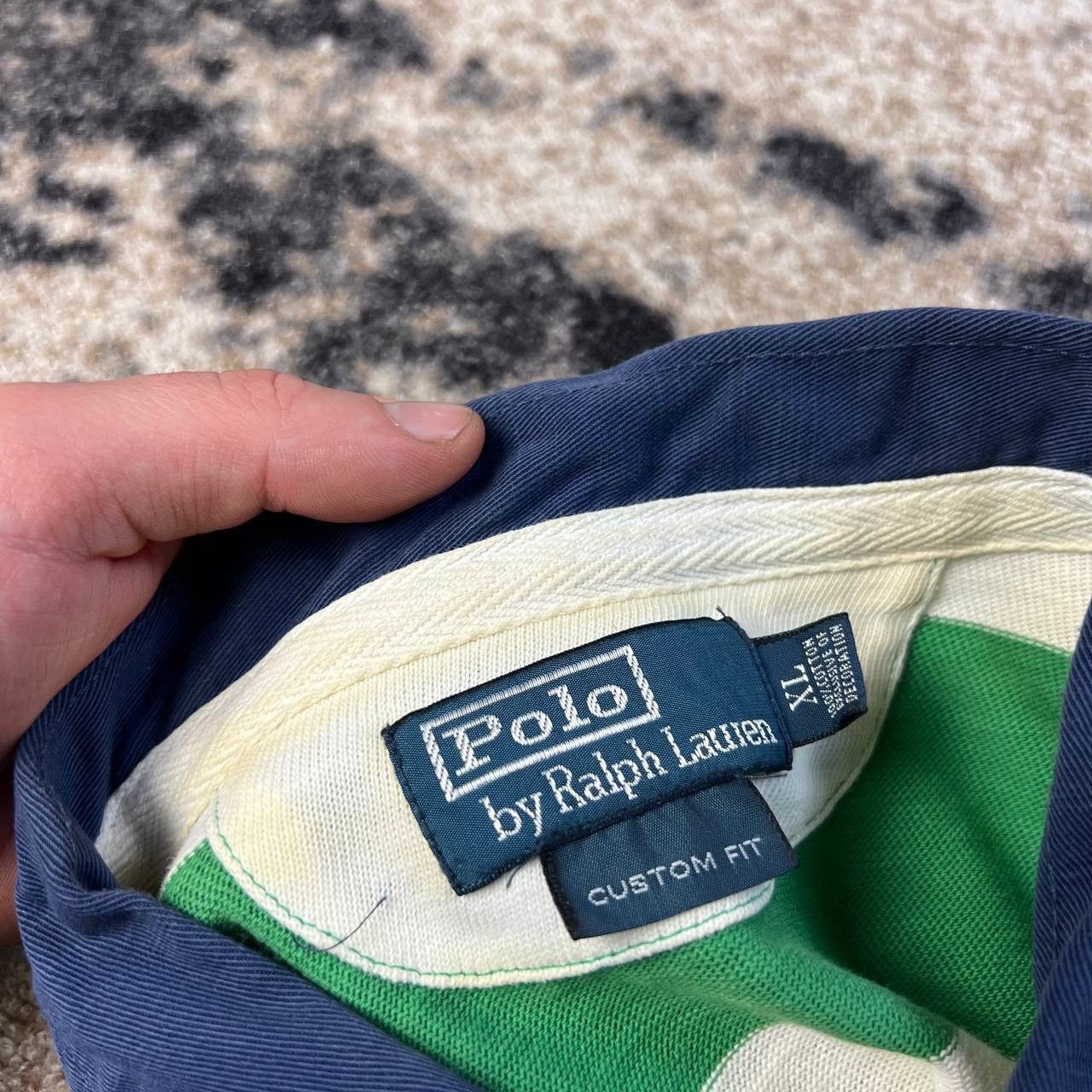 Polo Ralph Lauren Polo Ralph Lauren Vintage Y2K Big Logo Rugby Long Sleeve Size US XL / EU 56 / 4 - 11 Thumbnail