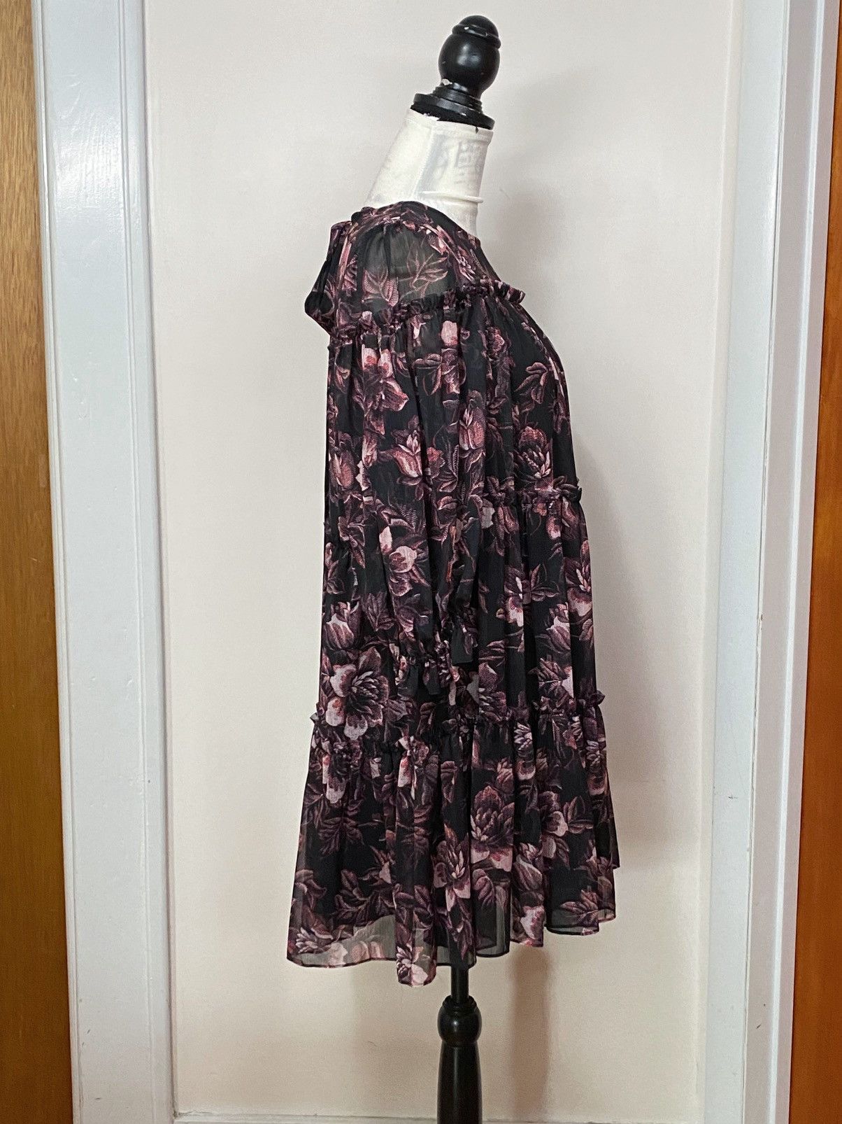 Ted Baker Ted Baker Printed Tiered Mini Swing Dress size 0 Size XS / US 0-2 / IT 36-38 - 9 Thumbnail