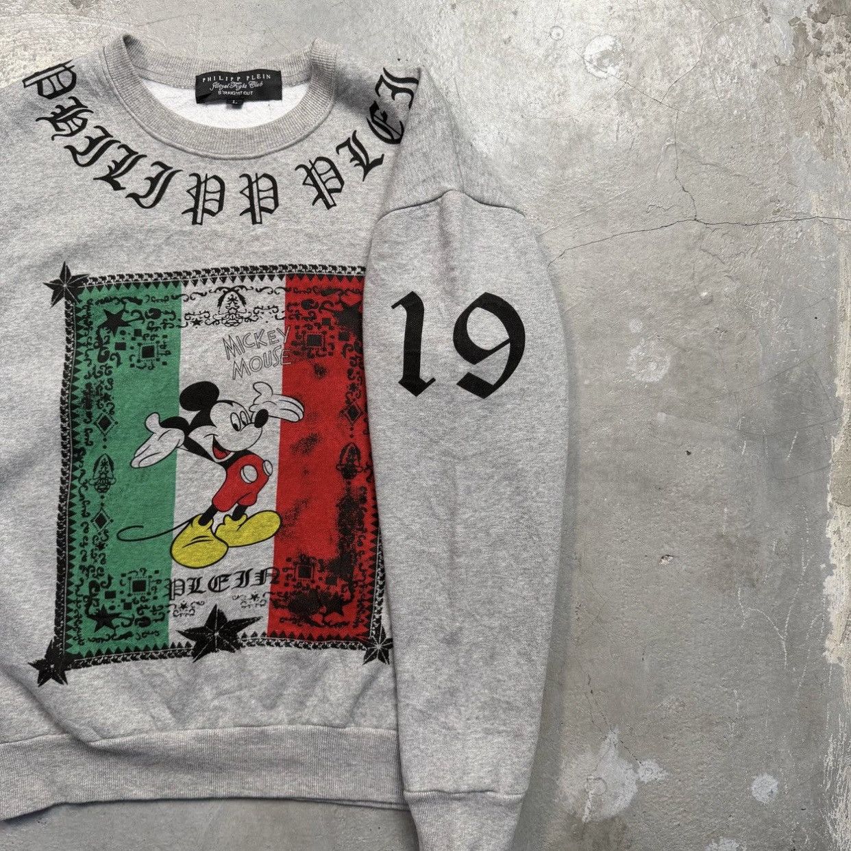 Philipp Plein Philipp Plein x Disney Mickey Mouse Italian Flag Sweatshirt Size US S / EU 44-46 / 1 - 5 Thumbnail