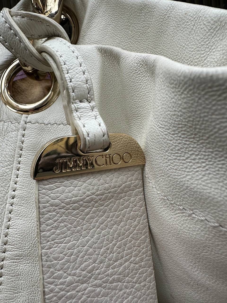Jimmy Choo × Vintage 💥CRAZY JIMMY CHOO LOHLA JANE STUDDED LEATHER HOBO BAG Size ONE SIZE - 3 Thumbnail
