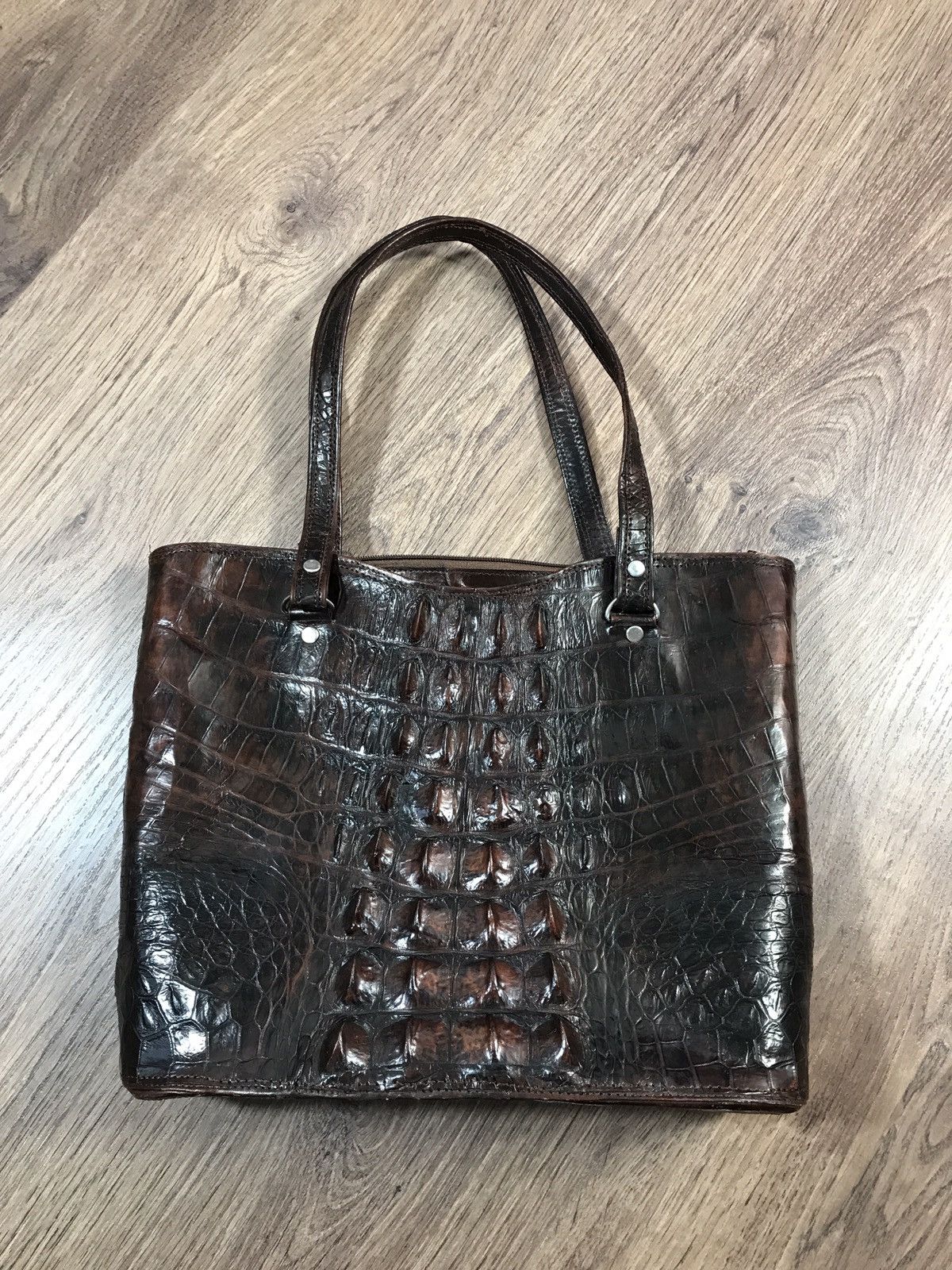 Leather × Vintage Vintage Crocodile Leather Bag Size ONE SIZE - 1 Thumbnail