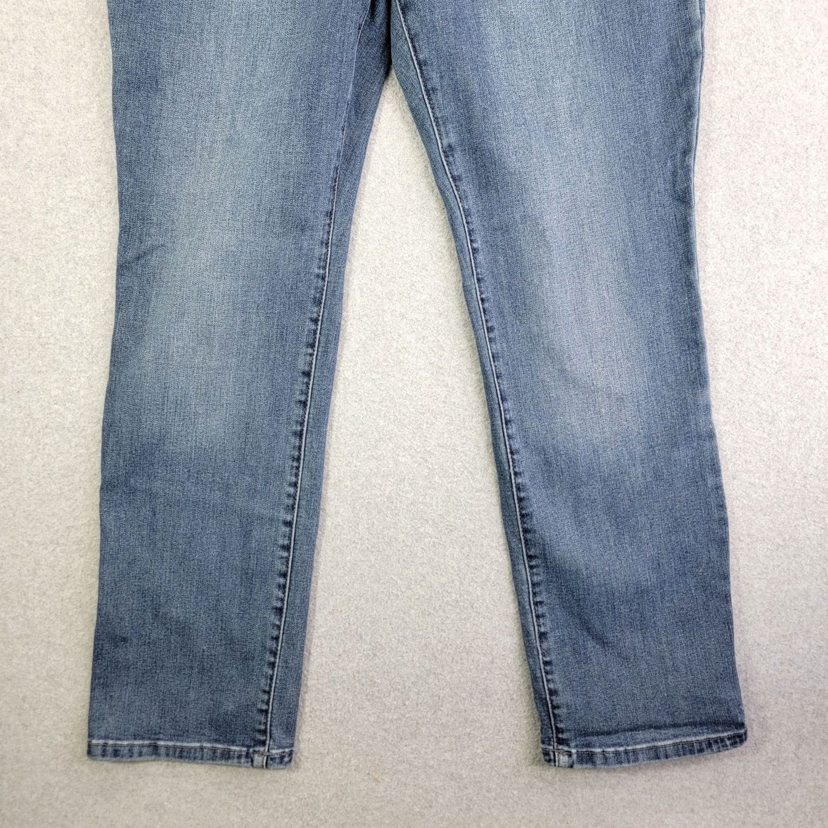 Lee Lee Jeans Womens 14P Flex Motion stretch Straight Mid Rise Med Wash Denim Jeans Mens Womens0.13 Size 36" / US 14 / IT 50 - 2 Thumbnail