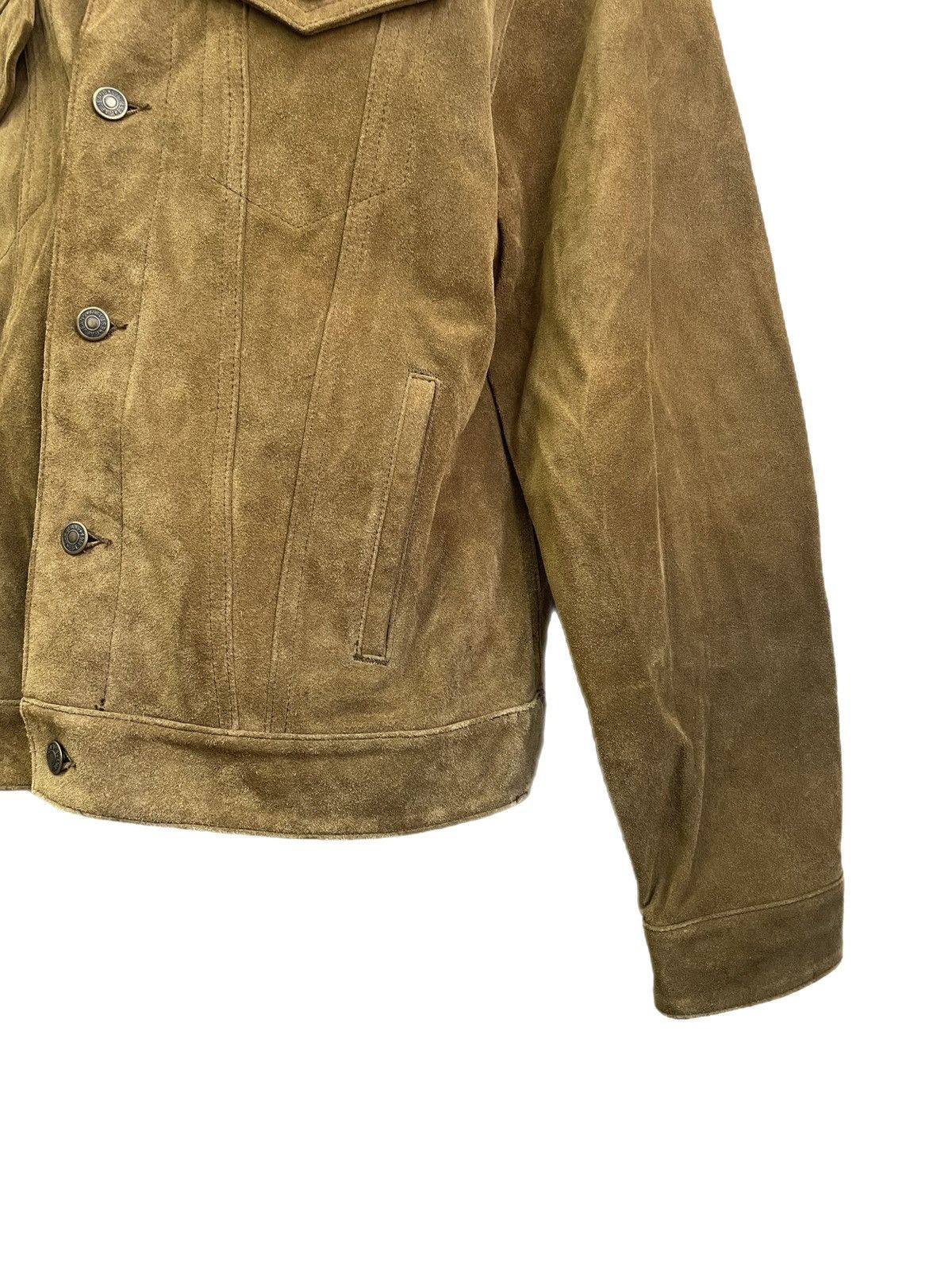 Gap Gap brown suede leather jacket vintage classic trucker Size US M / EU 48-50 / 2 - 4 Thumbnail